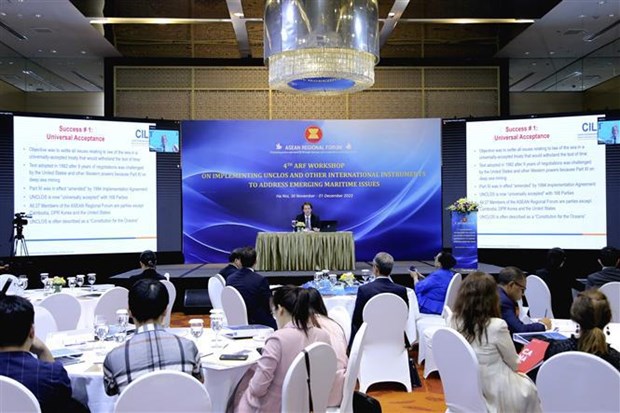 1982 UNCLOS most important legal tool to preserve regional peace: workshop hinh anh 1