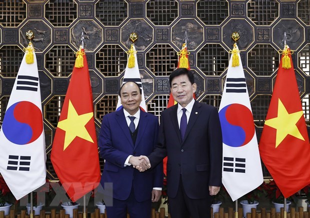 Vietnamese President meets with RoK National Assembly Speaker hinh anh 1