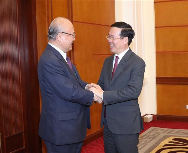 Senior Party official receives Special Advisor to Japan - Vietnam Parliamentary Friendship Alliance hinh anh 1
