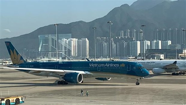 Vietnam Airlines resumes Hong Kong-Hanoi route after nearly three years hinh anh 1