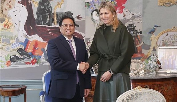 PM Chinh meets Dutch Queen Maxima hinh anh 1