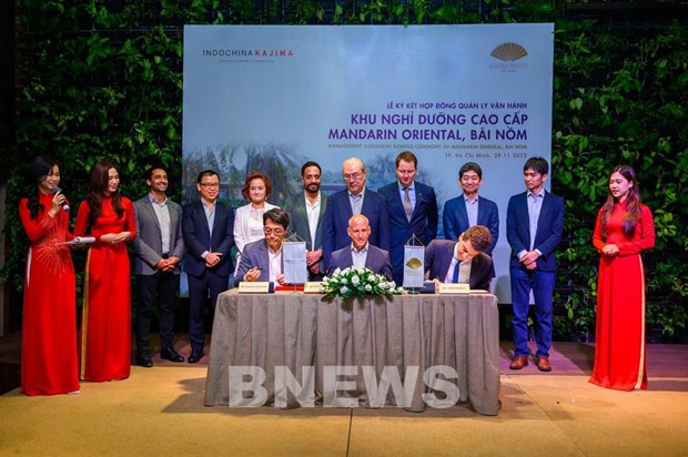 Indochina Kajima, Mandarin Oriental ink agreement on luxury resort management in Phu Yen hinh anh 1