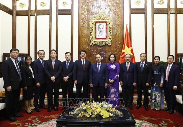 President hails cooperation between Vietnam News Agency, Yonhap hinh anh 2