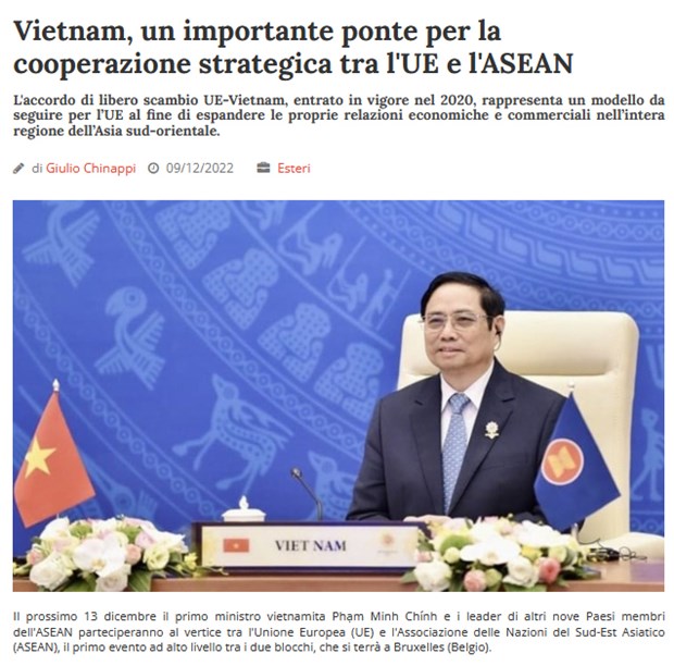 Vietnam an ASEAN - EU bridge: Italian journal hinh anh 2