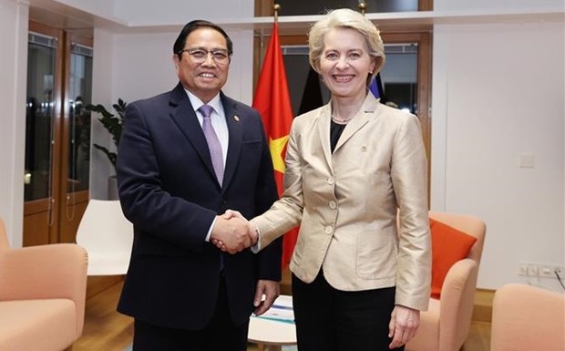 PM meets foreign leaders, partners in Brussels hinh anh 4