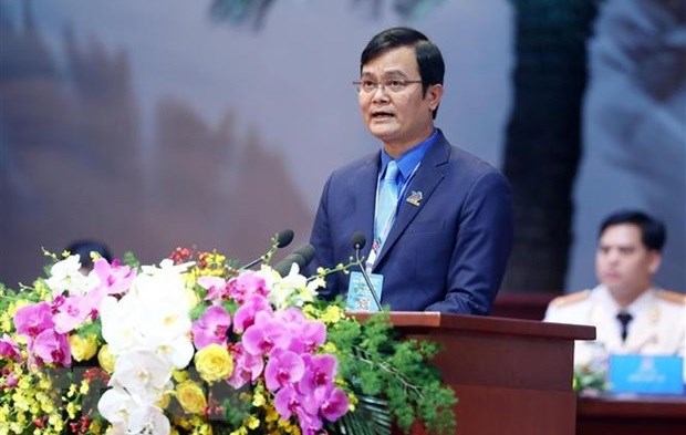 Bui Quang Huy re-elected First Secretary of HCYU Central Committee hinh anh 1
