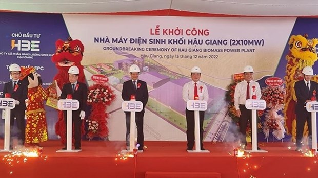 Construction starts for biomass power plant using rice husk fuel in Hau Giang hinh anh 1
