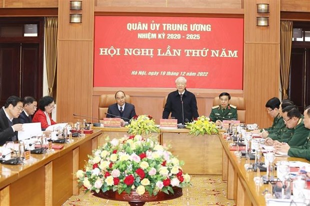 Party General Secretary chairs Central Military Commission session hinh anh 1