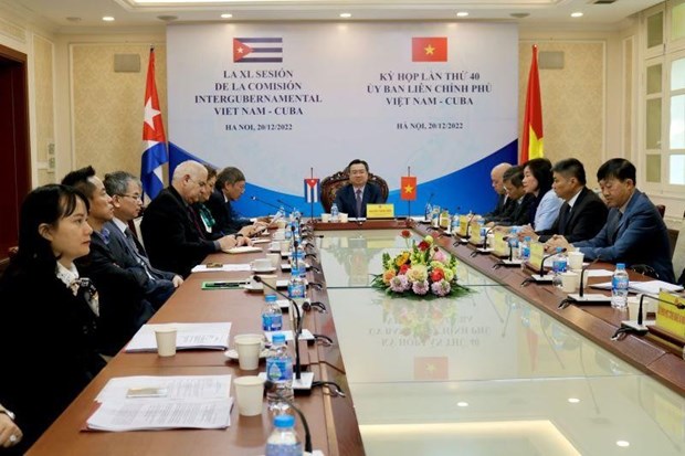 Vietnam-Cuba Inter-Governmental Committee convenes 40th meeting hinh anh 1