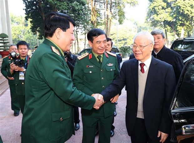 Party leader attends national military-political conference 2022 hinh anh 2