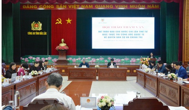 Workshop held to examine draft of country report on ICCPR implementation hinh anh 1