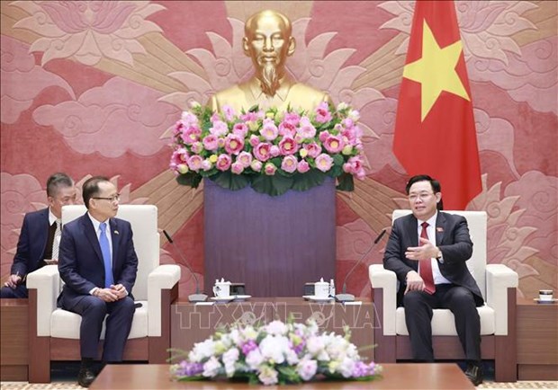 NA Chairman receives outgoing Cambodian Ambassador hinh anh 1