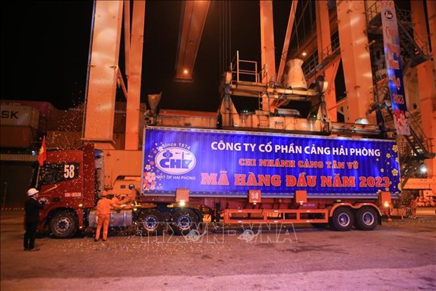 First cargo welcomed in Hai Phong, Da Nang hinh anh 1