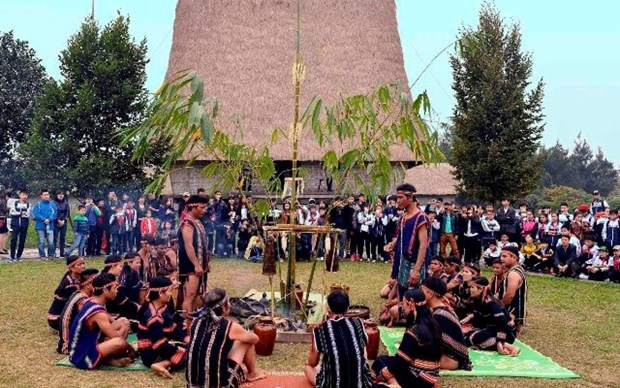 Various activities take pace in ethnic culture and tourism village in January hinh anh 1