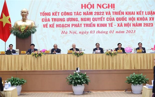 Government-to-localities conference opens to review 2022 performance, launch 2023 tasks hinh anh 1