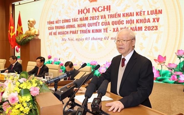 Party chief urges utilising opportunities for socio-economic development hinh anh 1