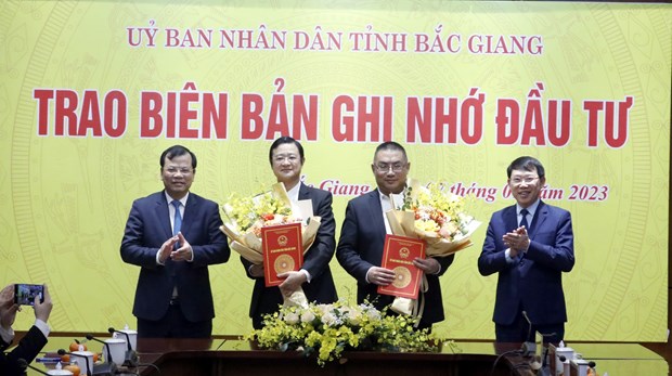 Nearly 900 million USD in FDI registered in Bac Giang hinh anh 1
