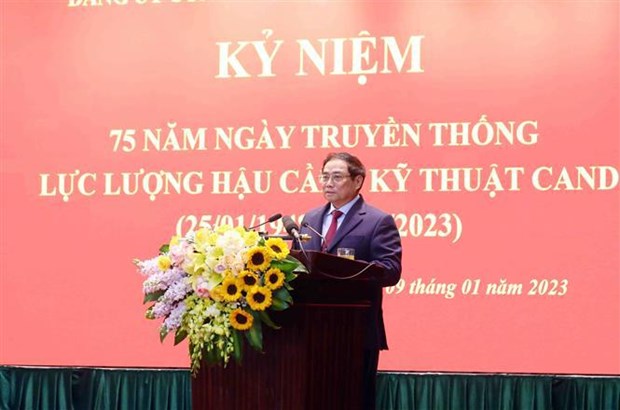 PM congratulates public security's Logistics-Engineering force on traditional day hinh anh 3