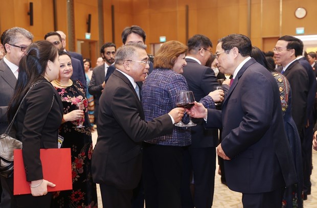 Prime Minister hosts Tet banquet in honour of diplomatic corps hinh anh 2