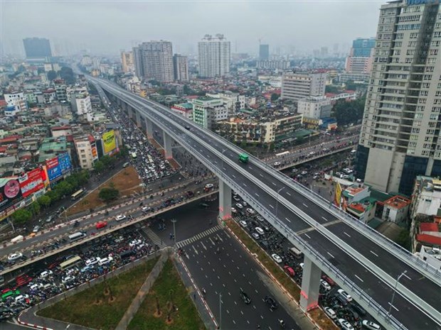Hanoi: Elevated Ring Road No.2 opened to traffic hinh anh 1