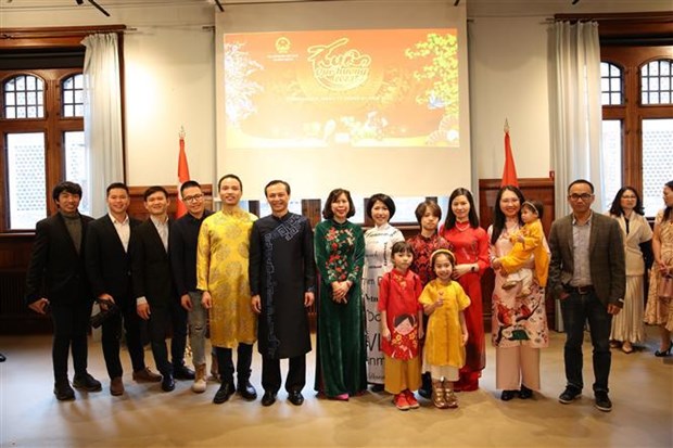 Overseas Vietnamese in Denmark, Germany celebrate Tet hinh anh 1