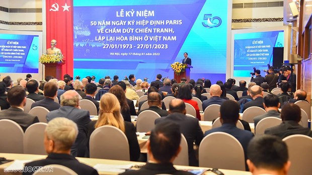 50th anniversary of Paris Peace Accords celebrated in Hanoi hinh anh 1