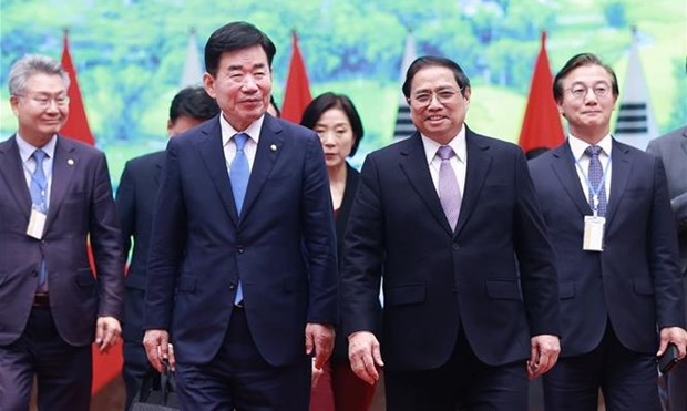 Speaker of RoK National Assembly concludes official visit to Vietnam hinh anh 1