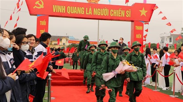 New recruits sent off in ceremonies for military service hinh anh 2