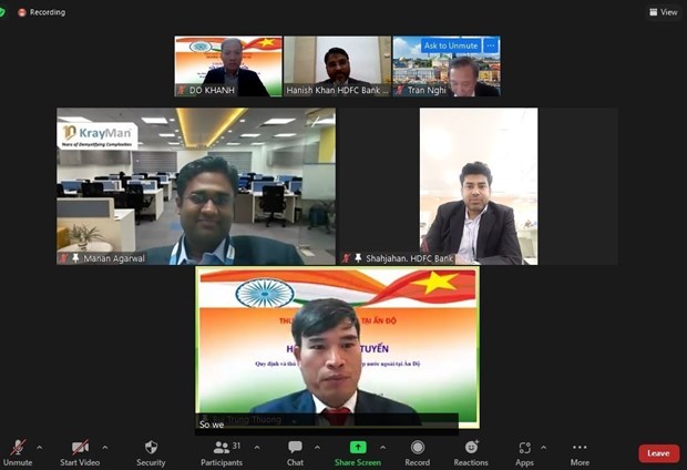 Webinar held to help Vietnamese firms increase presence in India hinh anh 1