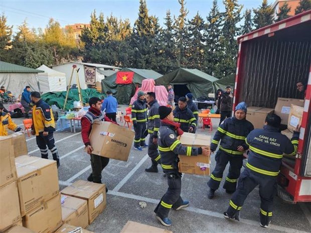 Vietnam presents medical equipment to quake-hit Turkey hinh anh 2
