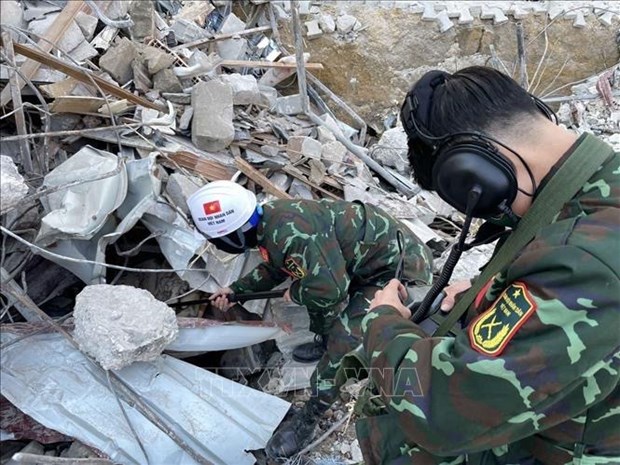 Vietnamese military rescuers join search for earthquake victims in Turkey hinh anh 2