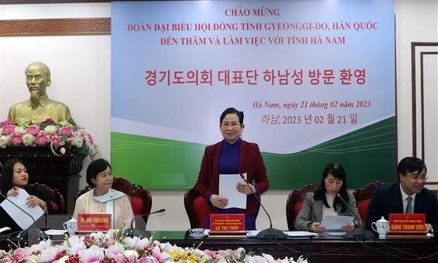 RoK delegation pays working trip to Ha Nam hinh anh 1