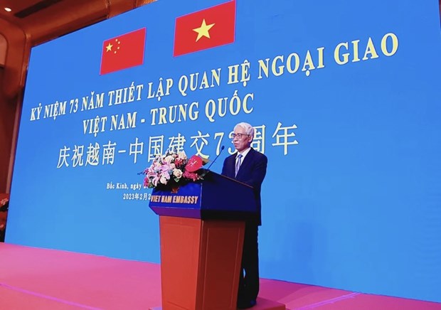 Embassy celebrates 73rd anniversary of Vietnam-China diplomatic ties hinh anh 1