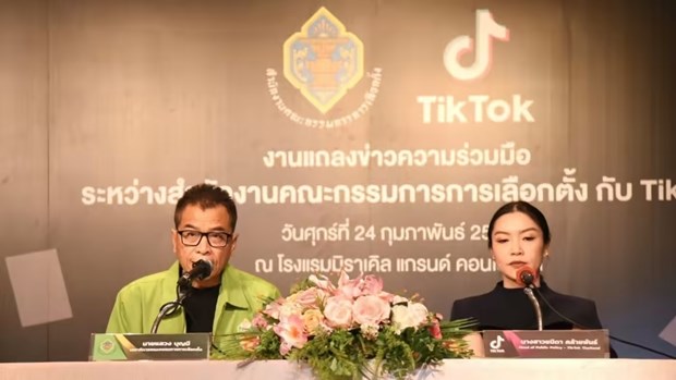 Thailand's election commission, TikTok work to combat fake news hinh anh 1