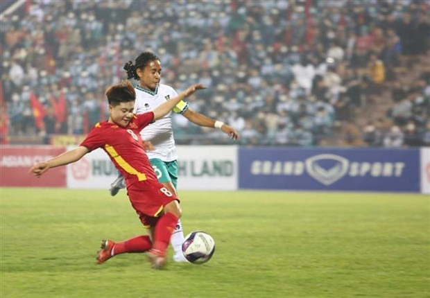 Vietnam thrash Indonesia 3-0 at AFC U20s Women's Asian Cup qualifiers hinh anh 1
