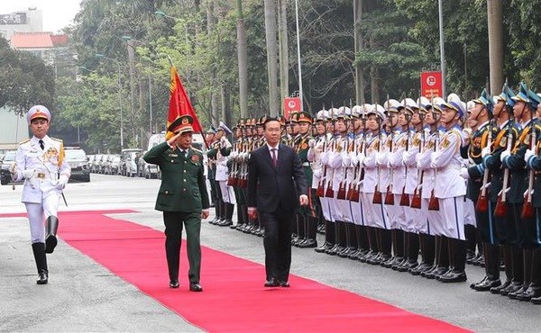 State President asks military youth to strive for better performance hinh anh 1