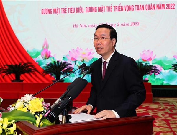 State President asks military youth to strive for better performance hinh anh 3