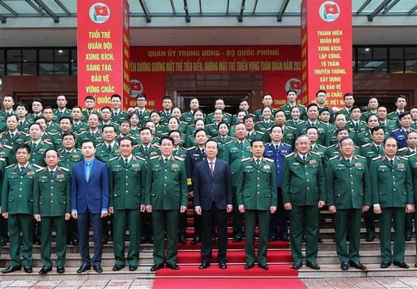 State President asks military youth to strive for better performance hinh anh 2