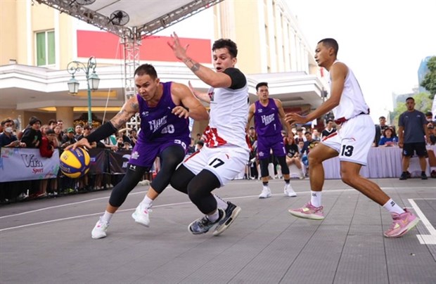 VBA 3x3 basketball tips off in Hanoi hinh anh 1