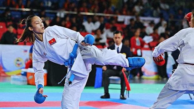 Vietnam tops Southeast Asian Karate Championships hinh anh 2