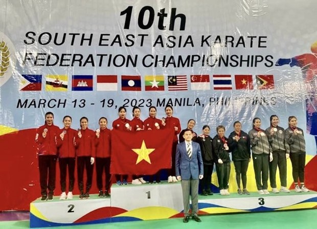 Vietnam tops Southeast Asian Karate Championships hinh anh 3