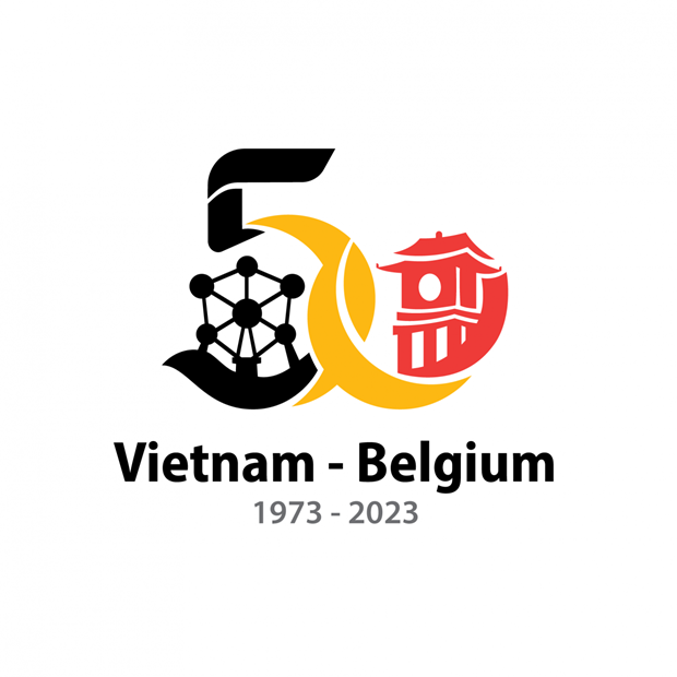 Logo marking 50th anniversary of Vietnam-Belgium diplomatic ties announced hinh anh 1