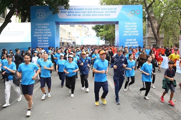 Olympic Run and Run for Peace launched in Hanoi hinh anh 1