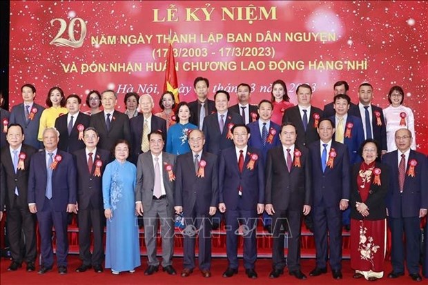 Ceremony marks 20th anniversary of NA Standing Committee's Board for People's Aspiration hinh anh 1