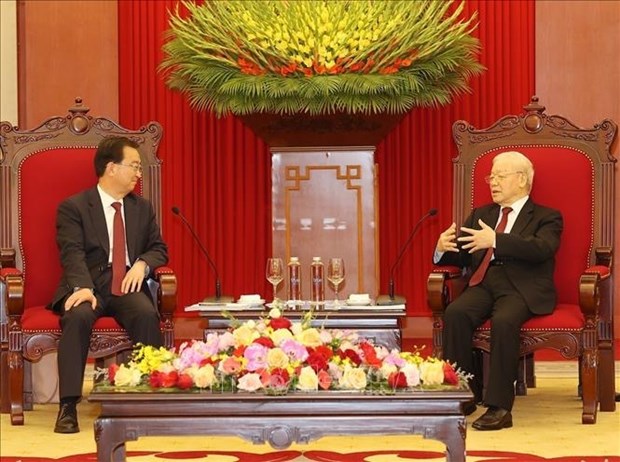 Cooperation between border localities contributes to Vietnam-China ties: Party chief hinh anh 1