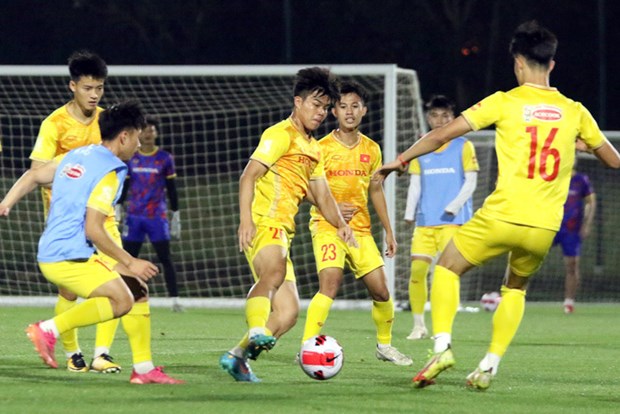 Vietnam’s U23 footballers ready for last match at Doha Cup hinh anh 1