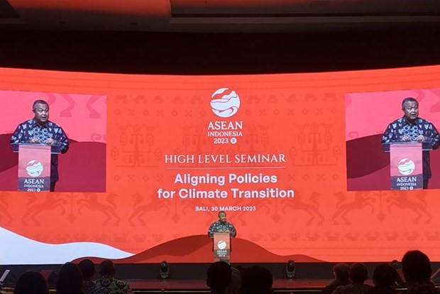 High-level ASEAN seminar talks aligning policies for climate transition hinh anh 1