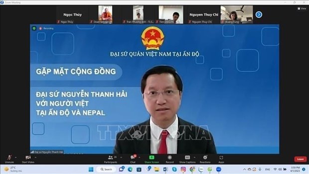 Vietnamese embassy meets overseas Vietnamese in India, Nepal hinh anh 1