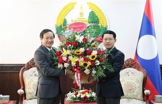 Vietnamese Ambassador congratulates Laos on traditional New Year festival hinh anh 1