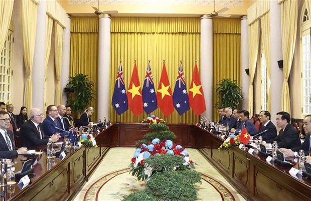 Leaders applaud practical development of Vietnam-Australia strategic partnership hinh anh 3